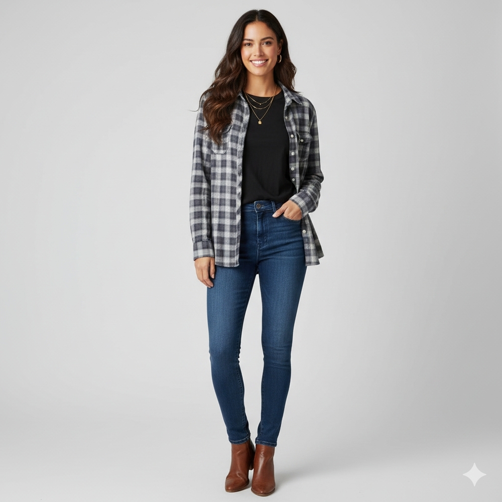 Heritage 1981 Blue Plaid Button Down